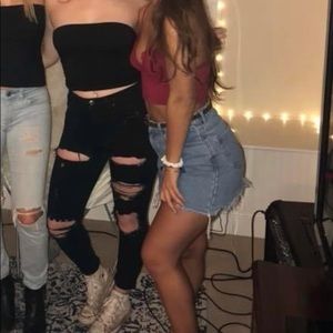Brandy Melville jean skirt